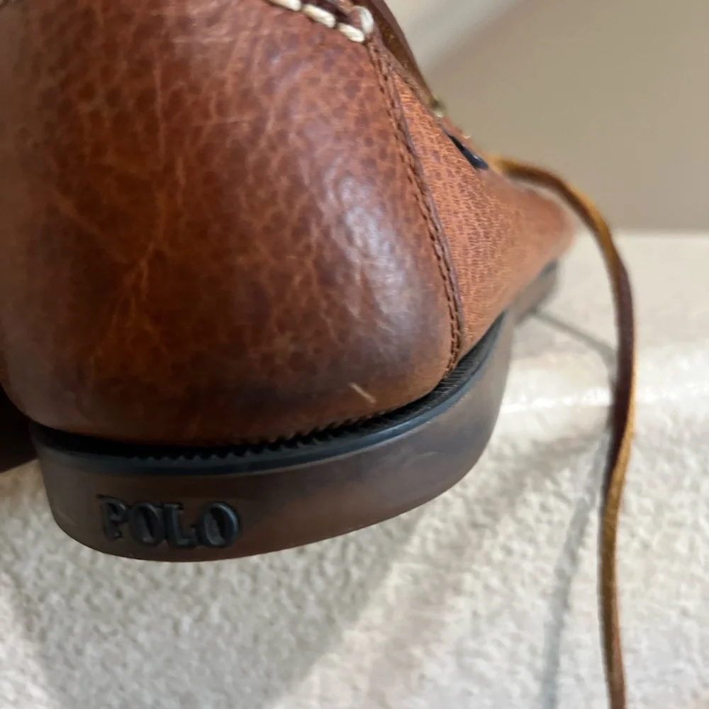 Polo Ralph Lauren Bienne Men's Tumbled Leather‎ Boat Shoe Driving loafers SZ 13D